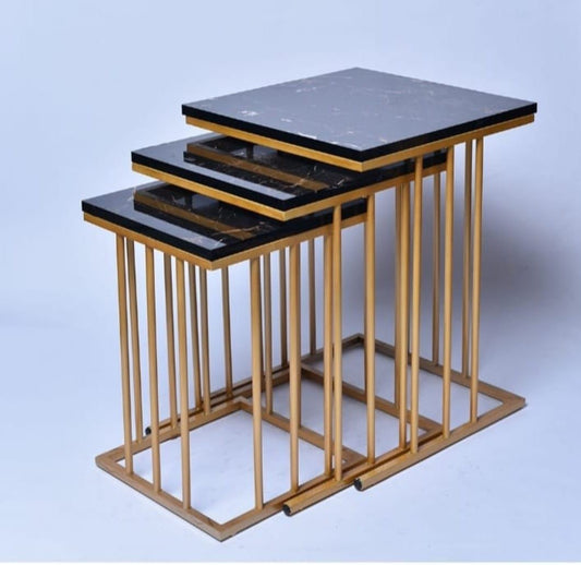 Stylish 3 table nesting table set